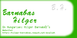 barnabas hilger business card